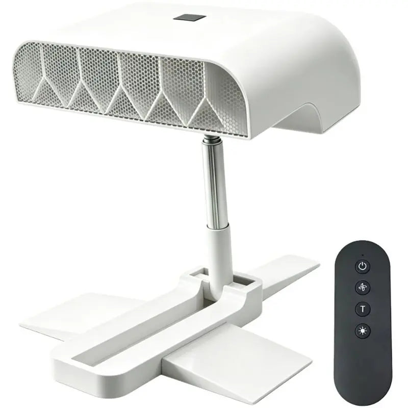 ABUD-Under Blanket Air Circulation Fan With Remote Control 5 Adjustable Wind Speeds Quiet Bed Cooling Fan